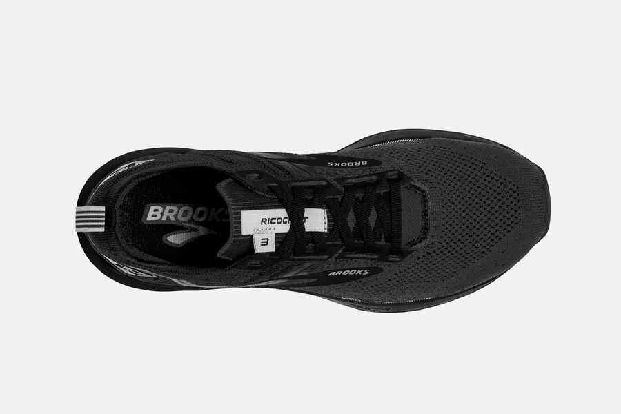 Brooks Ricochet 3 Road Running Shoes Mens Black 809527-OIK